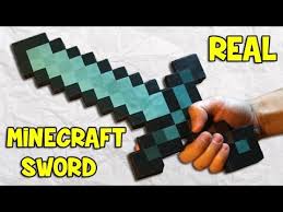 43 How To Make A Paper Minecraft Sword Youtube