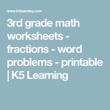Writing equivalent fractions (grade 5). 3rd Grade Math Worksheets Fractions Word Problems Printable K5 Learning Word Problems Fraction Word Problems Word Problem Worksheets