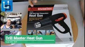 1500 Watt Dual Temperature Heat Gun 572 F 1112 F 120v 6 6 And 12 1 Amps Youtube