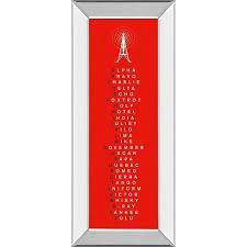 The task is to print the alphabets from a to z using a loop. 18 In X 42 In Phonetic Alphabet I By The Vintage Collection Mirror Framed Print Wall Art Overstock 28128432