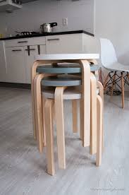 Ikea Frosta Stool Makeover In Scandinavian Colors The City Bee Ikea Stool Stool Makeover Stool