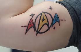 And his niece and nephew. Star Trek Star Trek Tattoo Star Trek Tattoos Tattoos