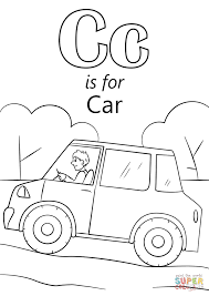 While printable cars coloring pages are designed for early learners, they can be enjoyed by upper grades as. C Is For Coloring Page Novocom Top