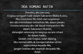 Dan akan yesus kristus puteranya yang tunggal, tuhan kita, yang dikandung dari roh kudus dari situ ia akan datang, mengadili orang yang hidup dan yang mati. Doa Katolik Doa Komuni Spritual Batin Beserta Gambar Portal Kudus