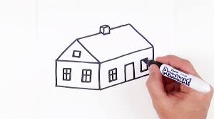 Draw a nice big rectangle square or as big as you want your log cabin. How To Draw House Easy Art Tutorial For Beginners