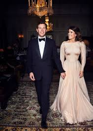 Princess eugenie revealed her dress as she arrived at st george's chapel in windsor on the morning of her wedding (picture: How Princess Eugenie S Wedding Reception Dress Compares To Kate Middleton And Meghan Markle S Entertainment Tonight