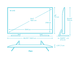 Another way is saying that 55 inches is equal to 1 ÷ 0.21818181818182 feet. Sony X950g Smart Tv 55 Dimensions Drawings Dimensions Com