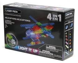 Laser Pegs Light Up Construction Toy 4 In 1 Helicopter Set Review The Gadgeteer