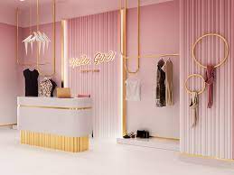 Hello Girl Store On Behance Store Design Boutique Store Design Interior Salon Interior Design