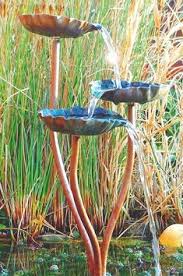 Purchase solar powered bird baths and tiered waterfalls for your garden and yard, or cascade water features and outdoor solar wall mount fountains for your courtyard, entrance or patio. 25 Best Copper Bird Baths Ideas Copper Bird Bath Water Features Water Features In The Garden