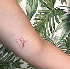 Pin By Antea Bebic On Tattoo Butterfly Tattoo Line Tattoos Tattoos