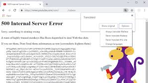 Gmail error 500 is the most common error which is generally occur when we use gmail due to some server this error generally arises when we use gmail with an error message like we're sorry, but. Google S Auto Translation Of Youtube S 500 Error Page Google