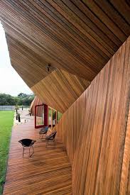 Geodesic Shaped House Clad In Wood Clad The Word On Design Blog Designer Edward Neer Www Edwardneer Com Bardage Bois Architecture Bois Hangar Agricole