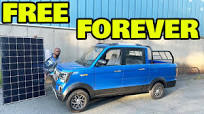 We Built a $3100 Solar Powered Electric Mini Truck with FREE charging for  life