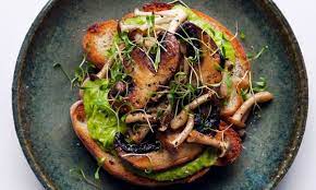 Nigel Slater S Pea Rocket And Mushroom Toasts Recipe Mushroom Toast Toast Recipes Nigel Slater