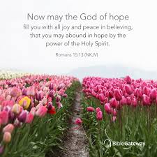 Image result for images hope by the power of the Holy Spirit