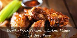 Once defrosted this is a good wings recipe: How To Cook Frozen Chicken Wings The Best Ways Merchdope