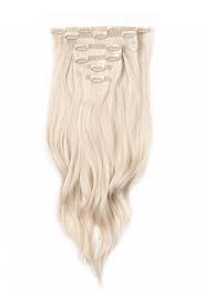 5 differences between synthetic and human hair extensions. Platinum Blonde Elegant 16 Silk Seamless Clip In Human Hair Extensions 150g Foxy Locks