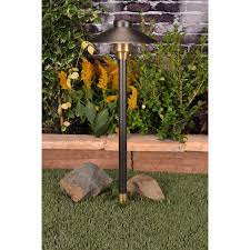 Unique Lighting Systems Centaurus8 12 Volt Brass Path Light Landscapelightingproducts Com