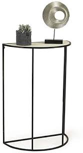 5 out of 5 stars. Indian Decor 4506 Half Moon Corner Console Table Vintage Wall Mounted Shelf Unit Side End Table Small Storage Table For Living Room Hallway Kitchen Wooden And Metal Black Amazon In Furniture