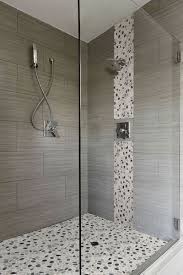 Black hex border tiles bring an accent ing touch around white hex bathroom floor tiles around a drop in bathtub. Shower Accent Tile The Stone Quarry Of Jupiter