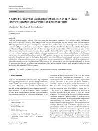 Jan 01, 2014 · effective january 1, 2014, the rules for financial hardship unlocking have changed. Pdf A Method For Analyzing Stakeholders Influence On An Open Source Software Ecosystem S Requirements Engineering Process