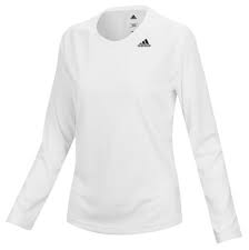 details about adidas women d2m climalite l s shirts white yoga gym shirt top tee jersey bk2717