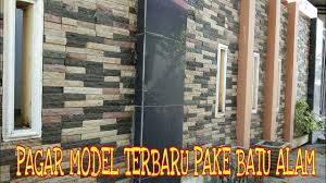 Semoga bisa menjadi inspirasi anda membangun hunian terbaik. Model Pagar Terbaru Pakai Batu Alam Youtube