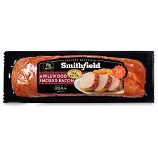 In a bowl, mix together soy sauce, lemon pepper, and garlic. Smithfield Marinated Applewood Smoked Bacon Fresh Pork Loin Filet 23 Oz Walmart Com Walmart Com