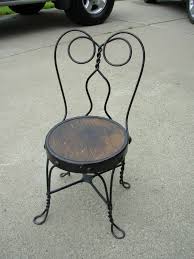 Childs Ice Cream Parlor Chair Vintage Wrought Iron Parlor Chair Wrought Iron Furniture Wrought Iron Chairs