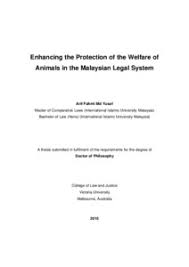 December 22, 2020 | history. Enhancing The Protection Of The Welfare Of Animals In The Malaysian Legal System Vu Research Repository Victoria University Melbourne Australia