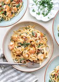 Creamy Tuscan Shrimp Linguine Recipe Yummly Recipe Linguine Recipes Easy Pasta Recipes Recipes