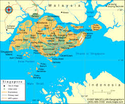 The country borders south china sea to the east, the strait of malacca to the west, and the riau islands lie to the south. Map Of Singapore And Nearby Islands Maps Travel Holiday Singapore Map Singapore Map