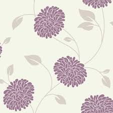 Fresco 10m L X 53cm W Floral And Botanical Roll Wallpaper Graham Brown Colour Cranberry Grey Floral Wallpaper Grey Wallpaper Cream Wallpaper