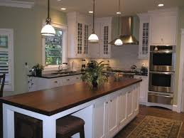 Dark Stained Countertops White Kitchen Kitchen Design Mahogany Kitchen