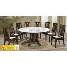Savoy round white marble and chrome dining table with 4. Full Set Round Natural White Marble Dining Furniture Free Shipping Shopee Malaysia