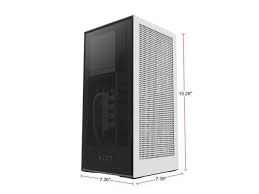 All of those features are packed in a uniquely small footprint with unlimited gaming potential. Nzxt H1 Ca H16wr W1 Us Matte White Sgcc Steel Tempered Glass Mini Itx Computer Case With 650w Sfx L 80plus Gold Fully Modular Power Supply And 140mm Aio Liquid Cooler Newegg Com