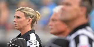 Female official Sarah Thomas works Jags camp