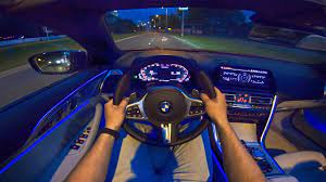Bmw m8 gran coupe interior night. Bmw 8 Series M850i Convertible Night Drive Pov W Ambient Lighting By Autotopnl Youtube