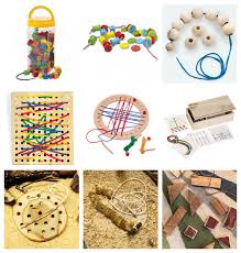 To make this starting step easier, work with a needle choose a needle that can accommodate your thread's thickness. Threading Activities For 12 Months To 4 Years How We Montessori