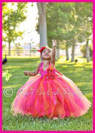 Tangerine Tango Cabaret Flower Girl Tutu Dress Fuchsia Flower Girl Tutu Dress Orange And Hot Pink Tu Flower Girl Dresses Tutu Flower Girl Dresses Flower Girl