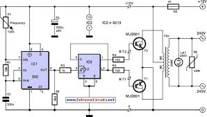Look at the basic oscillator circuit, 1hz at 50% duty cycle. 12v To 220v Inverter Circuit Diagram Inverter Circuit Diagram Inverter Circuit Circuit Diagram