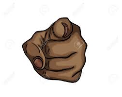 Black Hand Pointing A Finger At You Figure Is Isolated On A Stock Photo Picture And Royalty Free Image Image 61326188 Black hand silhouettes with pointing finger. black hand pointing a finger at you figure is isolated on a