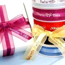 Personalized Organza Ribbons 50 Count Custom Ribbon Personalized Ribbon Wedding Favors