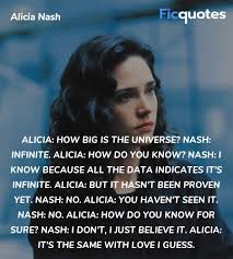 Follow me and ponder the question, what if? Alicia Nash Quotes A Beautiful Mind