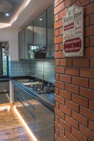 Brick Wall Cladding In Kitchen In 2021 Kitchen Design Decor Kitchen Room Design Parallel Kitchen Design