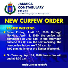 Meanings of curfew in german english dictionary : Asif Ahmad Cmg On Twitter Curfew In Jamaica Starts At 3 In The Afternoon Today Until 7 Am In The Morning The Same For Sunday And Monday