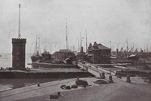 Bombay / Mumbai: The Prince's Dock Gate stock image | Look and Learn