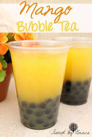 Mango Bubble Tea Recipe Saved By Grace Recipe Bubble Tea Recipe Boba Tea Recipe Bubble Tea