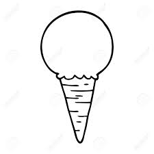 Polish your personal project or design with these ice cream cone transparent png images, make it even more personalized and more attractive. Line Drawing Cartoon Ice Cream Cone Royalty Free Cliparts Vectors And Stock Illustration Image 110616163